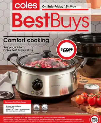 Coles Germanica 3-in-1 Slow Cooker offer