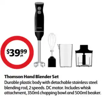 Coles Thomson Hand Blender Set offer