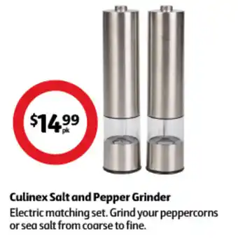 Coles Culinex Salt and Pepper Grinder offer