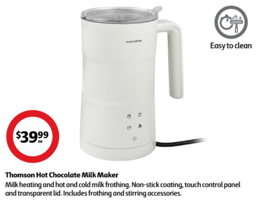 Thomson Hot Chocolate Milk Maker offer at Coles