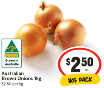 IGA Australian Brown Onions 1kg offer