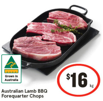 IGA Australian Lamb BBQ Forequarter Chops offer