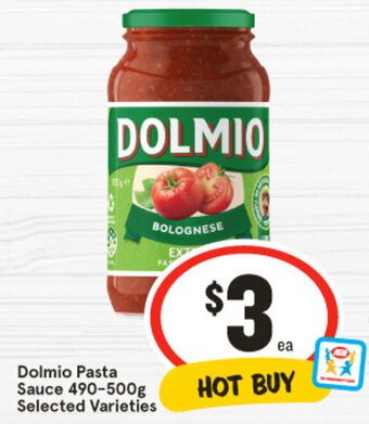 IGA Dolmio Pasta Sauce 490-500g offer