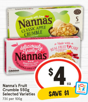Nanna's Fruit Crumble 550g