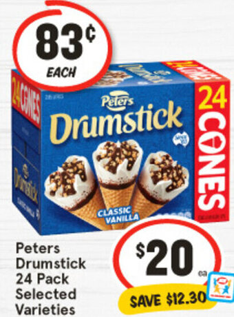IGA Peters Drumstick 24 Pack offer