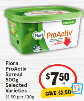 IGA Flora ProActiv Spread 500g offer