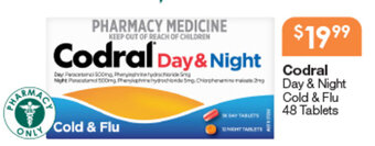 Codral Day & Night Cold & Flu 48 Tablets