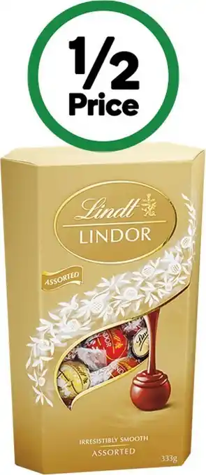 Woolworths Lindt cornet chocolate balls 333g offer