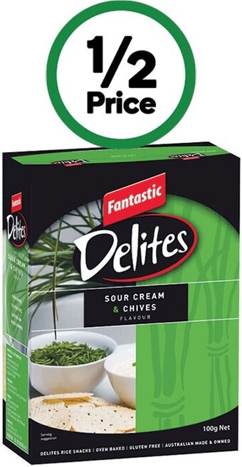 Woolworths Fantastic delites 100g offer