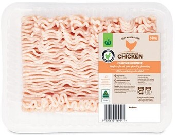 Woolworths Australian fresh rspca approved chicken mince 500g – from the meat dept offer