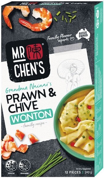 Woolworths Mr chen’s yum cha 240-300g – excludes gluten free offer
