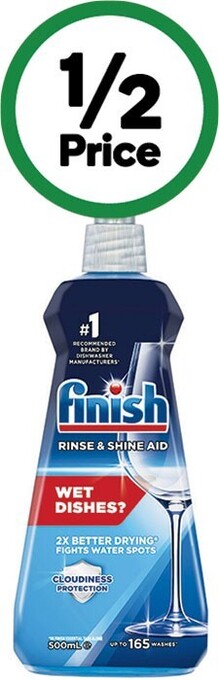 Woolworths Finish dishwasher rinse aid 500ml offer