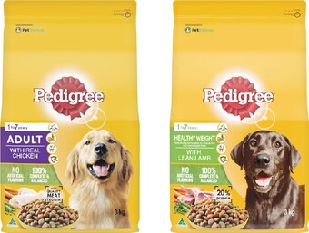 Woolworths Pedigree dry dog food 2.5-3 kg offer