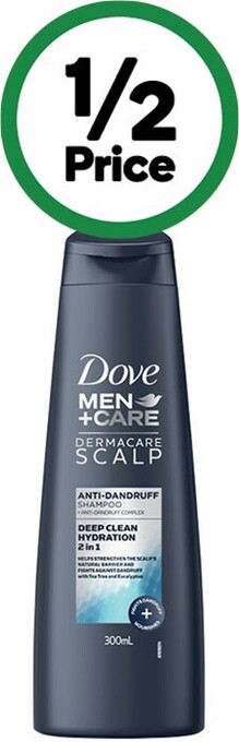 Woolworths Dove men dermacare 2 in 1 anti-dandruff shampoo 300ml offer