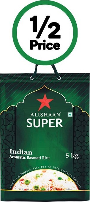 Woolworths Alishaan super basmati rice 5 kg offer