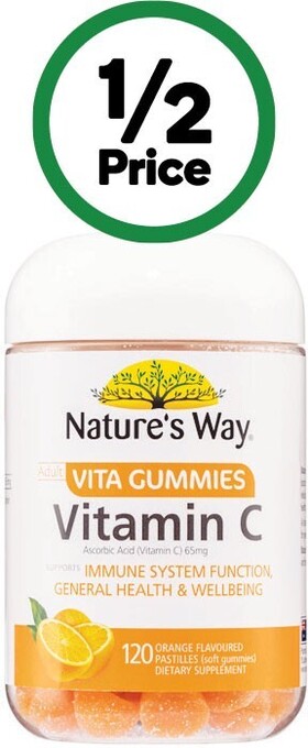 Woolworths Nature's way adult vita gummies vitamin c pk 120~ offer