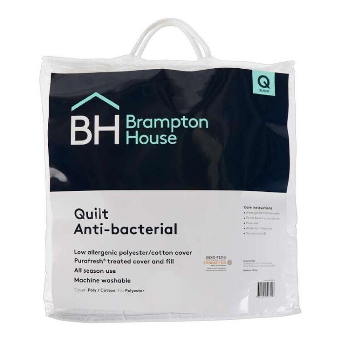 Brampton house antibacterial quilt offer at Spotlight