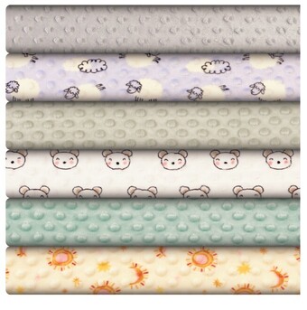 Spotlight Print & plain nursery fleece offer