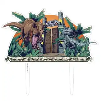 Spotlight Jurrasic world acrylic cake topper offer