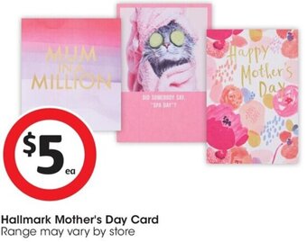 Coles Hallmark Mother's Day Card offer