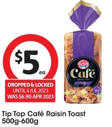 Cafe Raisin Toast – Buy Tip Top Cafe Bread Raisin Toast 650g – ADEX