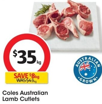 Coles Coles Australian Lamb Cutlets offer