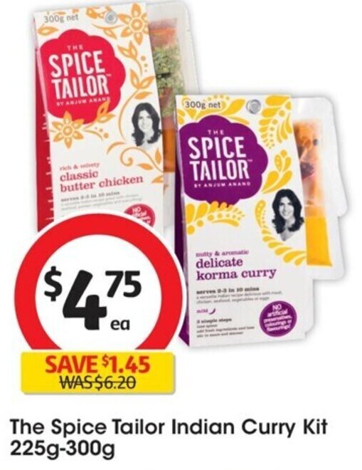 The Spice Tailor Indian Curry Kit 225g300g offer at Coles