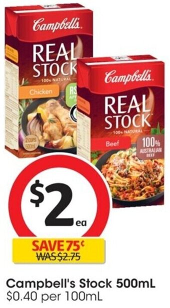 Coles Campbell's Stock 500mL offer