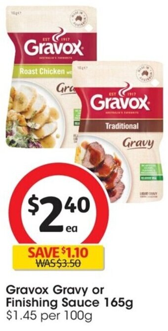 Coles Gravox Gravy or Finishing Sauce 165g offer