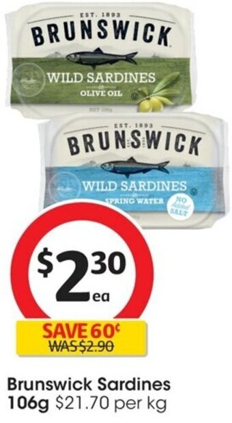 Brunswick Sardines 106g