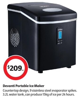 Coles Devanti Portable Ice Maker offer