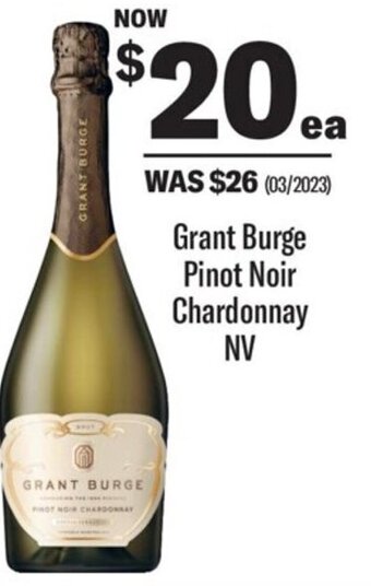 Coles Grant Burge Pinot Noir Chardonnay NV offer