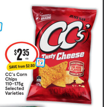 IGA CC's Corn Chips 110-175g offer