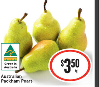 IGA Australian Packham Pears offer