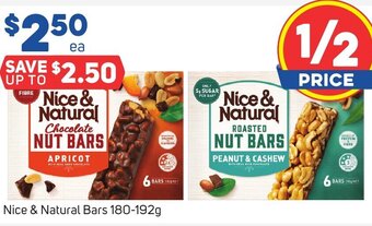 Foodland Nice & Natural Bars 180-192g offer