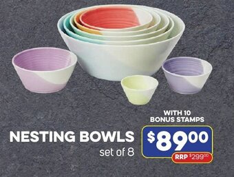 Foodland NESTING BOWLS set of 8 offer