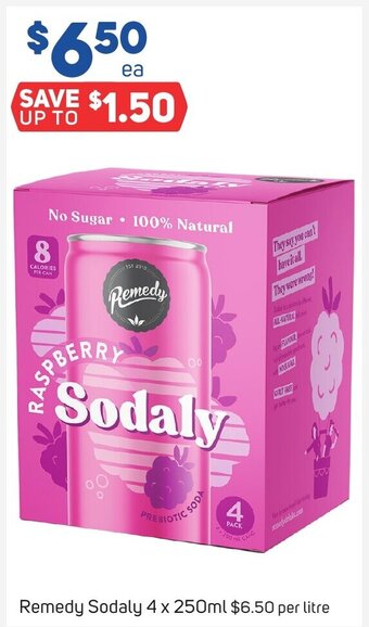 Foodland Remedy Sodaly 4 x 250ml offer