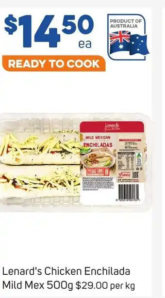 Foodland Lenard's Chicken Enchilada Mild Mex 500g offer