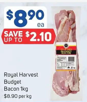 Foodland Royal Harvest Budget Bacon 1kg offer