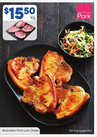 Foodland Australian Pork Loin Chops offer