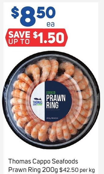 Foodland Thomas Cappo Seafoods Prawn Ring 200g offer
