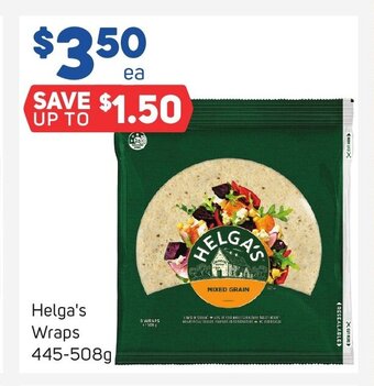 Foodland Helga's Wraps 445-508g offer