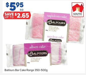 Foodland Balfours Bar Cake Range 350-500g offer