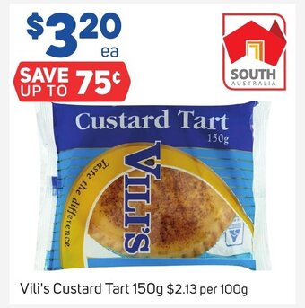 Foodland Vili's Custard Tart 150g offer
