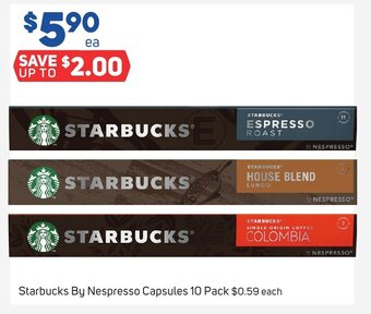Foodland Starbucks By Nespresso Capsules 10 Pack offer