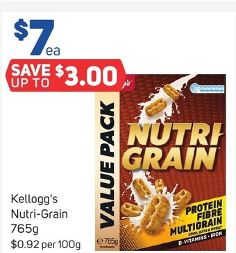Foodland Kellogg's Nutri-Grain 765g offer