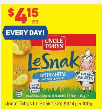 Foodland Uncle Tobys Le Snak 132g offer