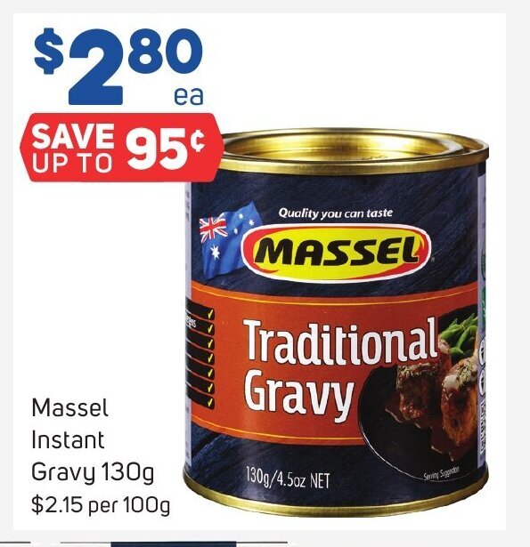 Massel Instant Gravy 130g offer at Foodland