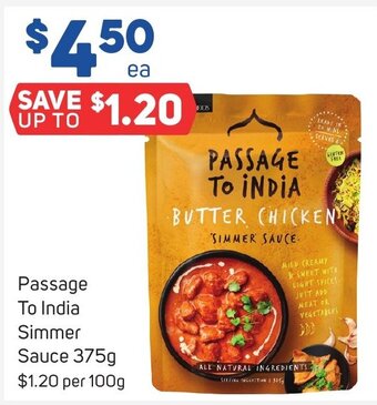 Foodland Passage To India Simmer Sauce 375g offer