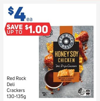 Foodland Red Rock Deli Crackers 130-135g offer